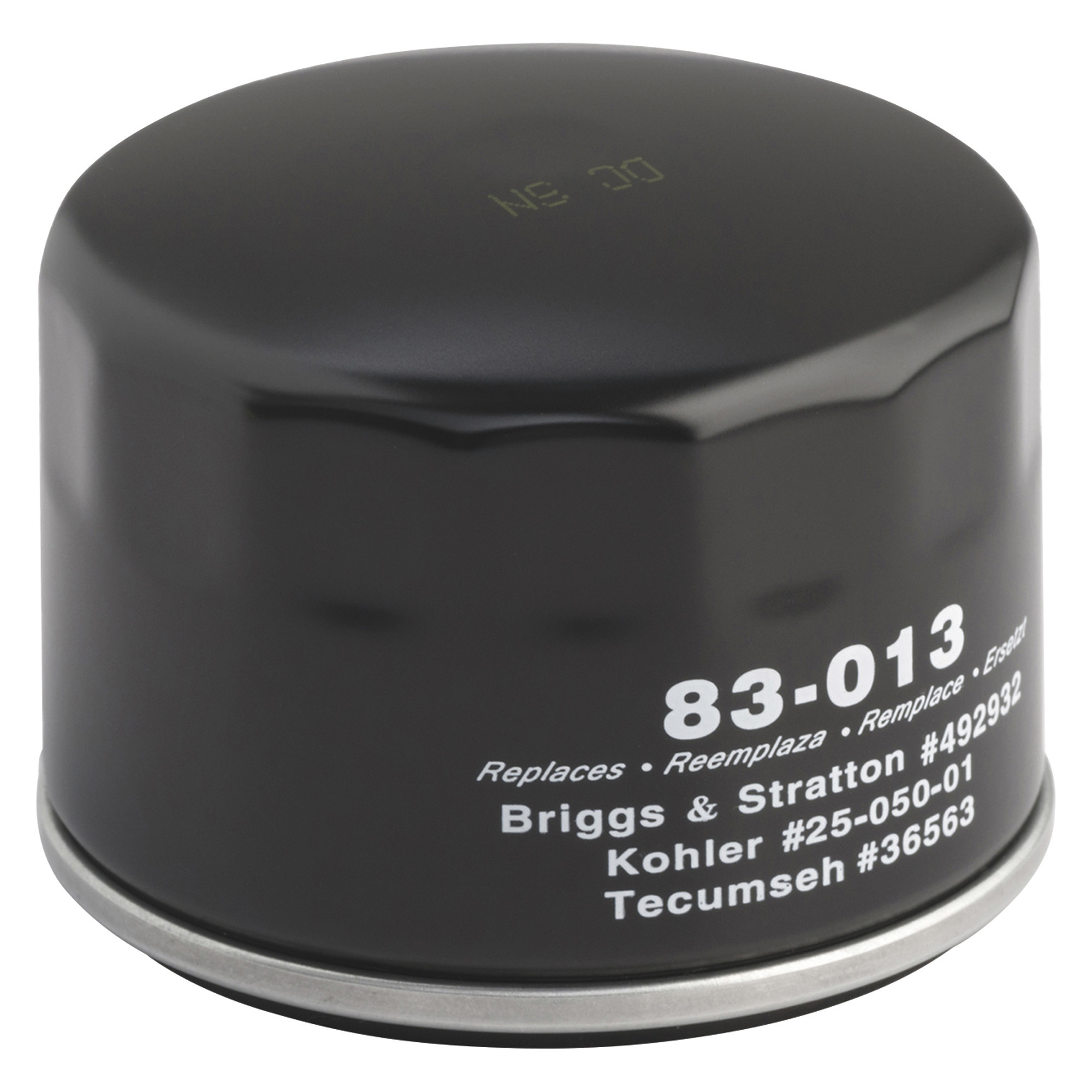 Oregon Premium Oil Filter, Replacement for Briggs & Stratton OEM Part# 492932S, Kawasaki OEM Part# 49065-0721, Kohler OEM Part# 28 050 01-S, and Tecumseh OEM Part# 36563, Model# 83-013CS